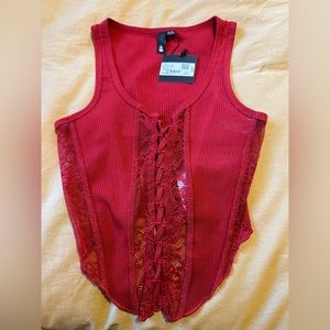 Garage brand, size XS, red. Brand new never worn.